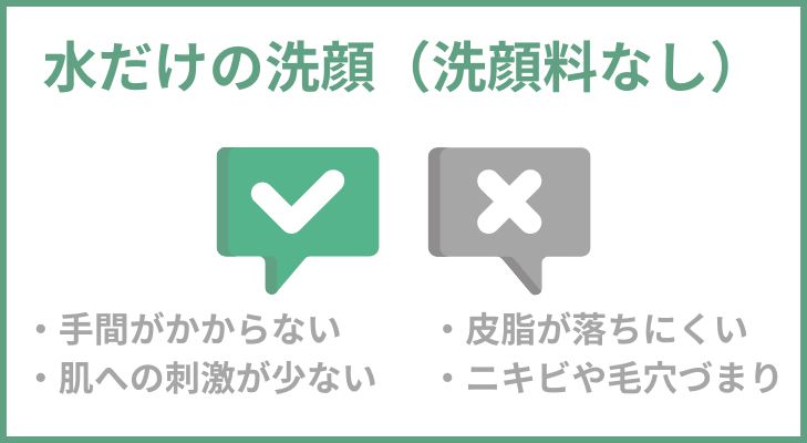 水洗顔のメリット・デメリット