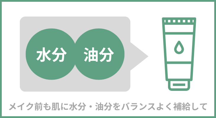 メイク前の保湿